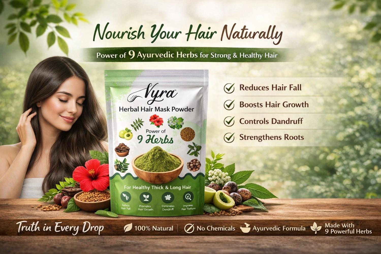 Herbal Hair Mask Powder: The Best Natural Solution for Hair Fall & Hair Growth